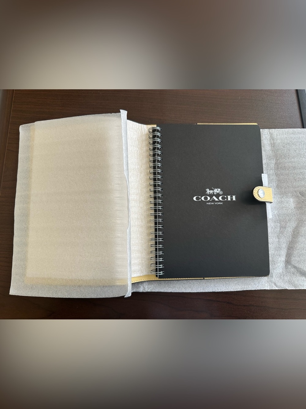 Coach Notebook Yellow Floral Print - Picture 4 of 6